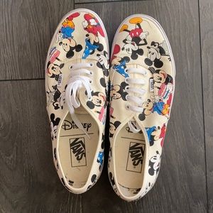 Mickey Disney VANS size 9men and 10.5women